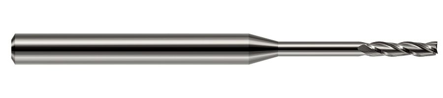Picture of Harvey Tool 13647 Dia 0.047 LOC 0.2500 OAL2.50 End Mill Standard Flute Standard Helix Carbide Uncoated Single End Square Sharp